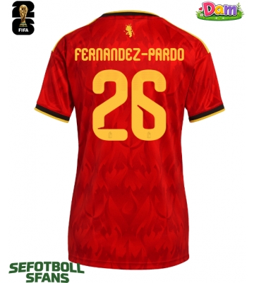 Belgien Matias Fernandez-Pardo #26 Hemmatröja Kvinnor VM 2026 Kortärmad